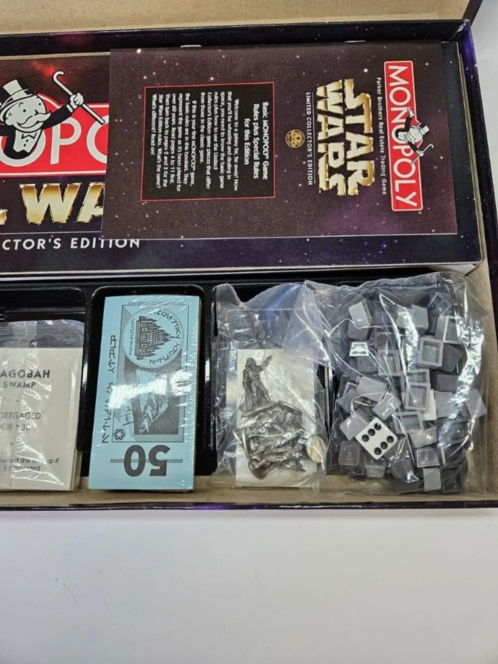 NEW Star Wars Monopoly 1997 Parker Brothers Limited Collectors Edition NOS